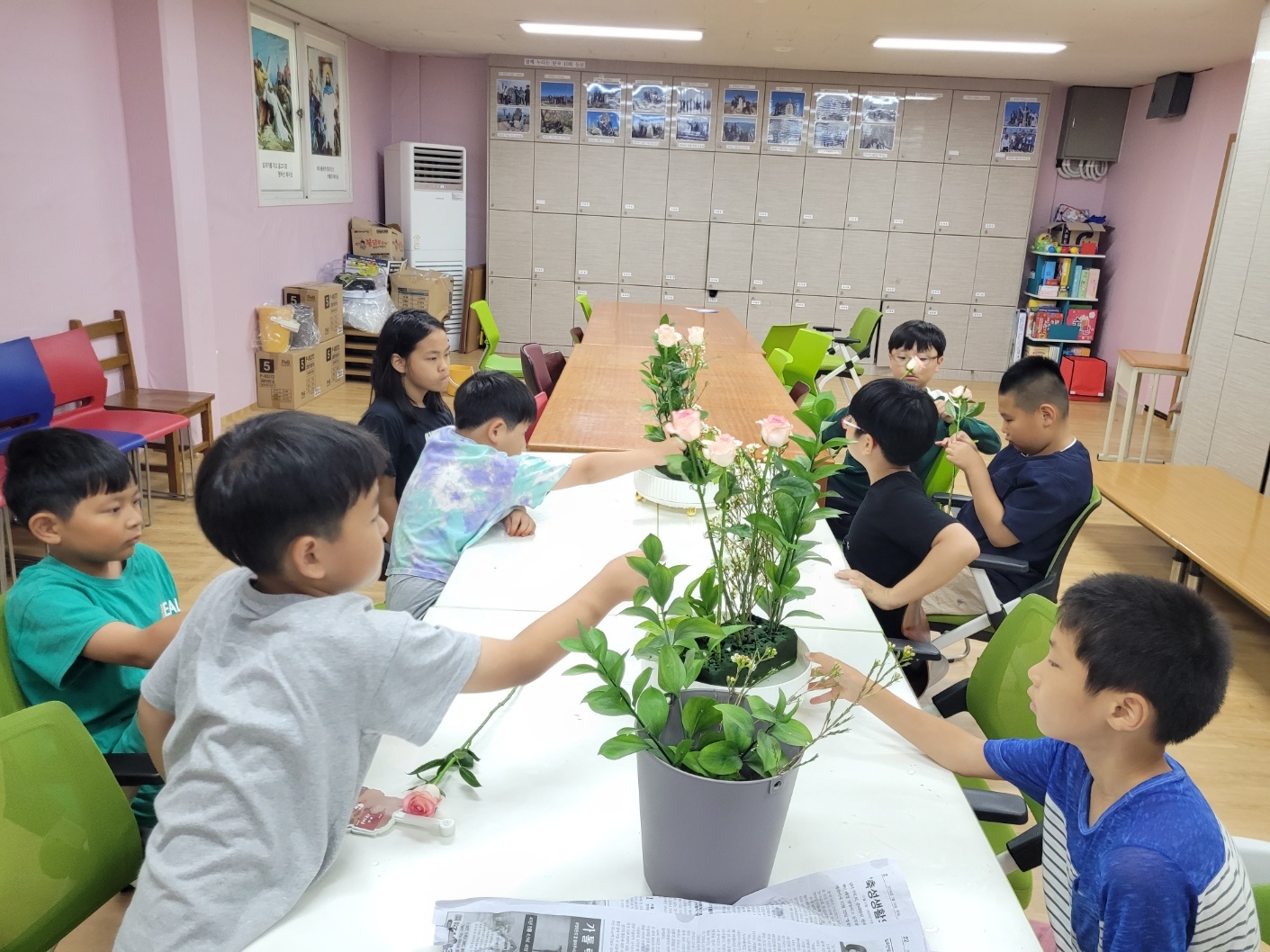 매주 원예, 꽃꽂이를 통하여 정서함양과 미적심미안 습득